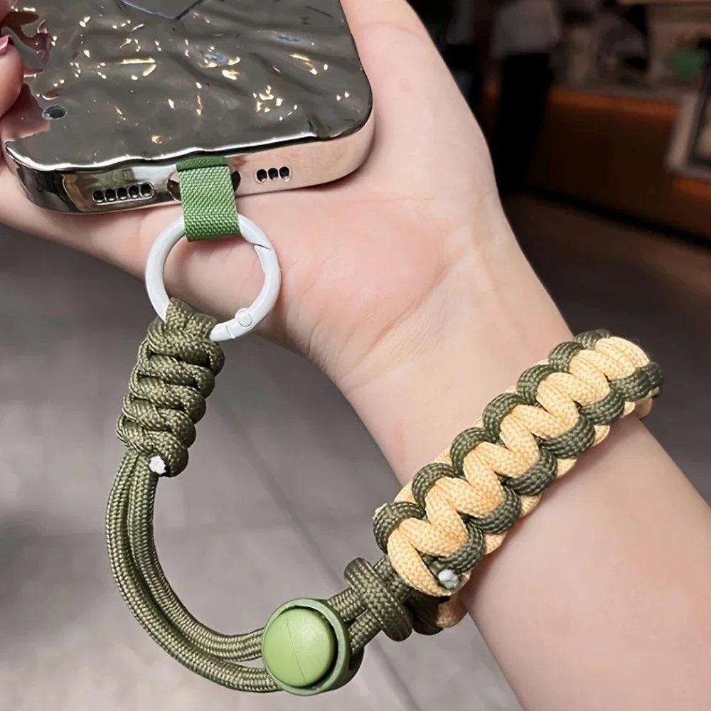 Handgewebtes, verstellbares Handy, universelles Lanyard, Handschlaufe, Outdoor-Sport, praktisches Sicherheits-Anti-Drop-Seil