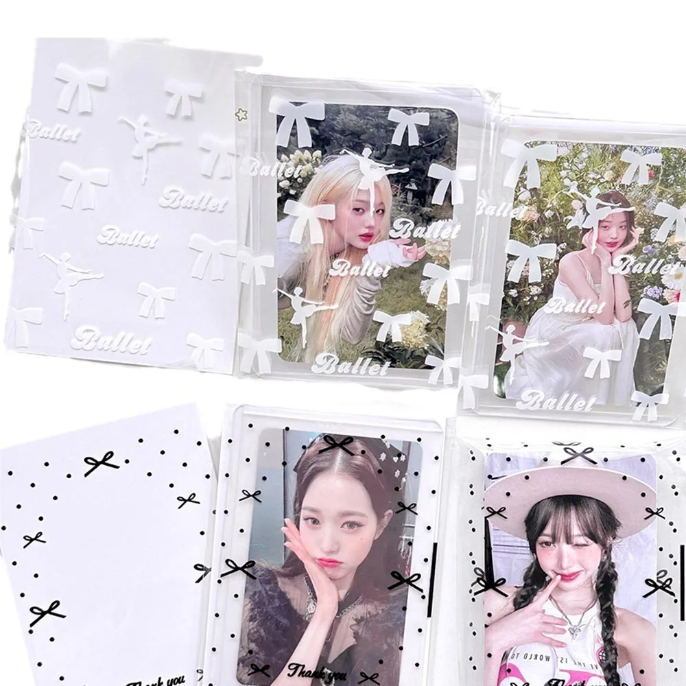 50 ピース/パッククリアフォトカードスリーブ自己粘着カードカバーアイドル写真包装袋自己シール袋ギフトカードプロテクター