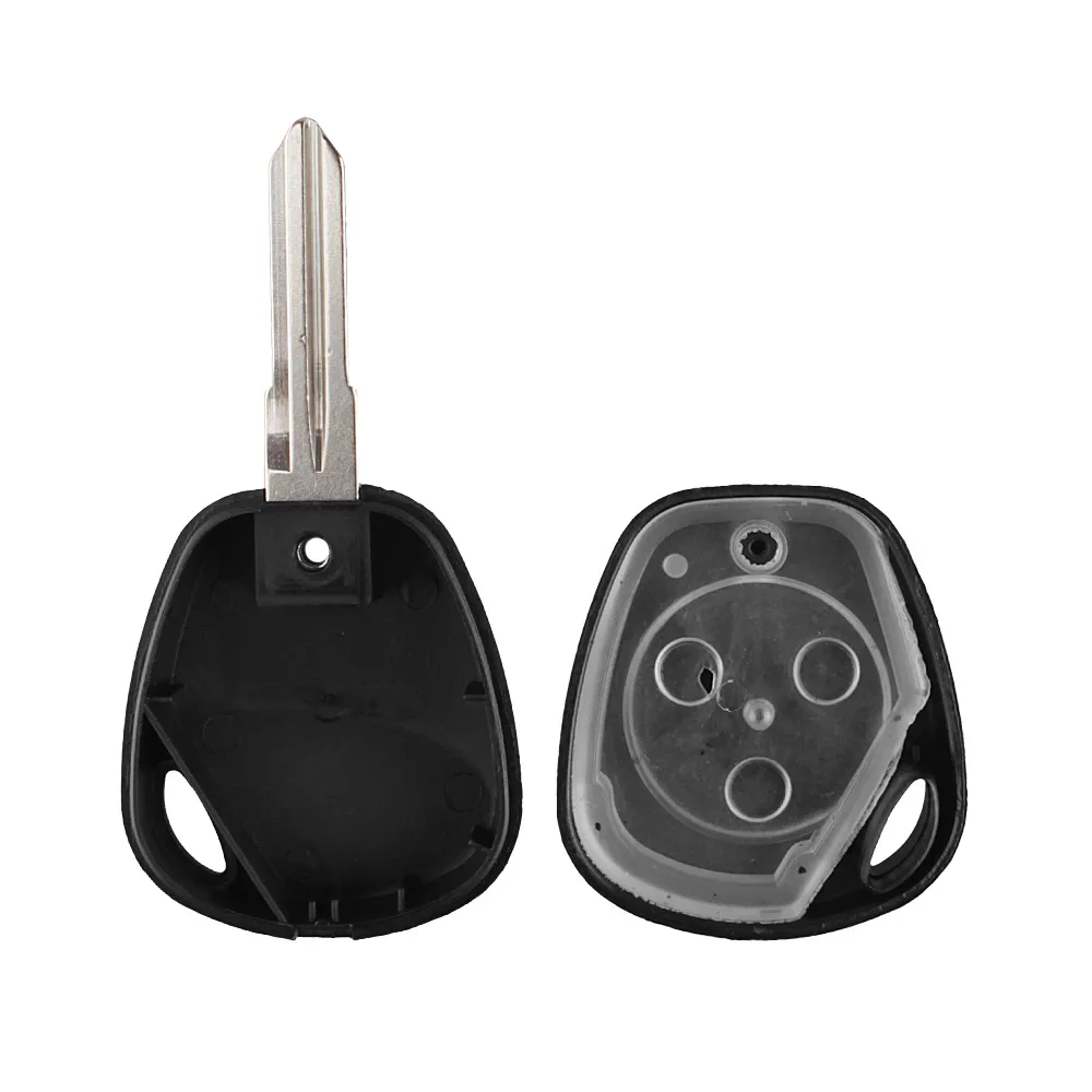 KEYYOU Car Key For Lada Vesta Granta Priora Kalina 3 Buttons Uncut Auto Blank Remote Key Case Cover Fob Replacement Car Shell