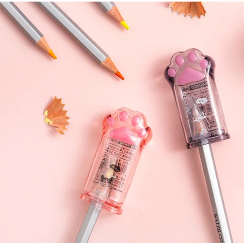 Kawaii Cat Paw Shaped Pencil Sharpener Cancelleria Regalo per bambini Materiale scolastico carino Cancelleria coreana
