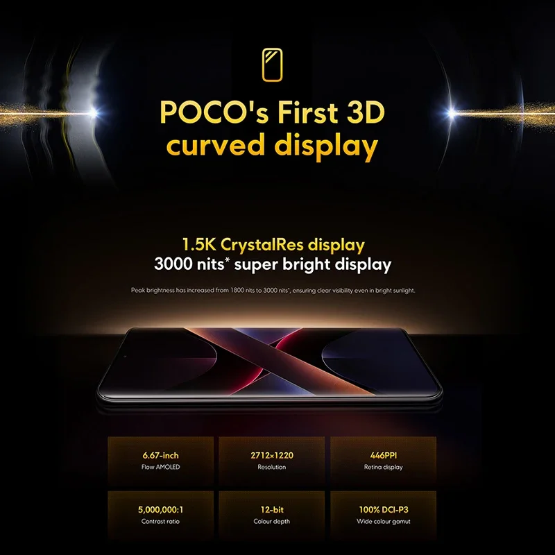 POCO X7 versión Global teléfono móvil 256GB 512GB Dimensity 7300-Ultra 6,67 "1.5K AMOLED pantalla curva 45W Turbo carga NFC IP68