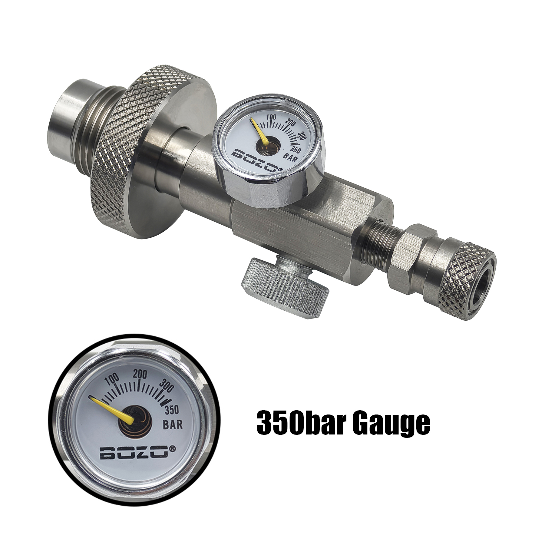 Lặn HPA Lấp Đầy Ga DIN G5/8 Làm Đầy Nạp Ga Sạc Lặn Thép Không Gỉ