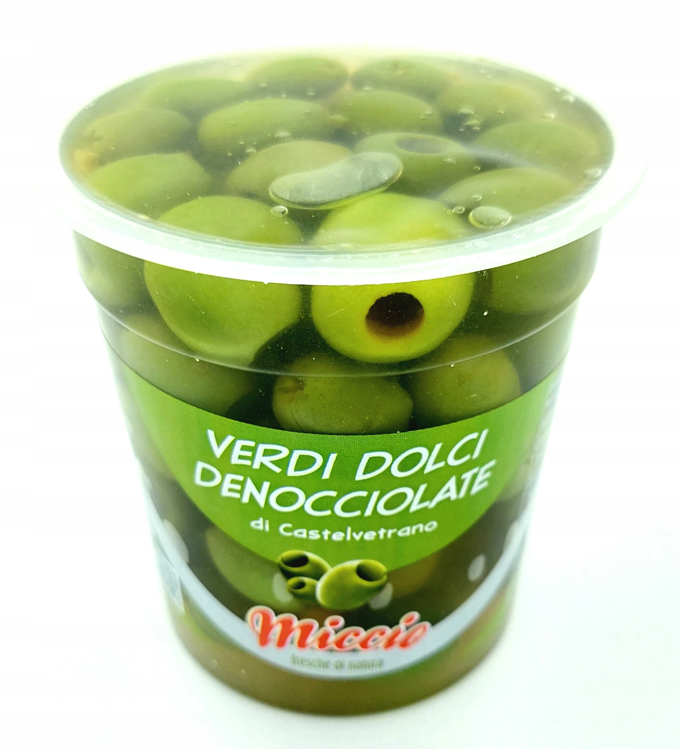Oliwki zielone Olive Verdi Denocciolate Castello 200g - Miccio