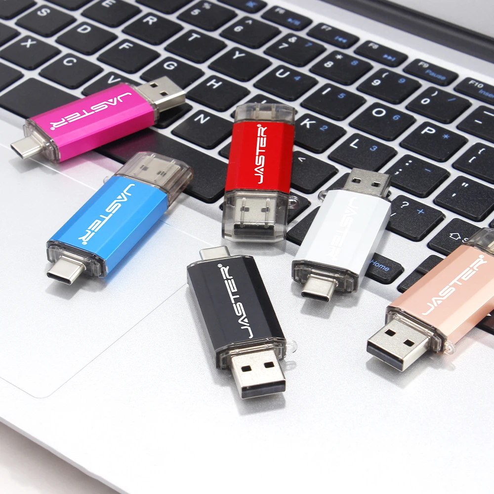Clé USB OTG 8 go 16 go pour téléphone Android 64 go clé USB 128 go 32 go clé USB type c clé mémoire en métal cle usb