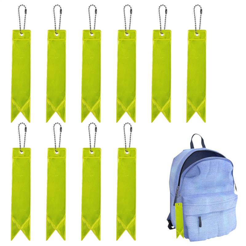 Safe Reflective Keychain For Bag Backpack Pendant Strip Ornaments Reflectors For Things Adults Children Night Safety Accessories