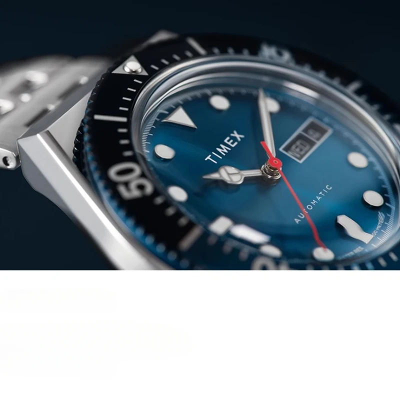 TIMEX Automatyczny męski zegarek marki Luksusowe wielofunkcyjne zegarki rekreacyjne dla mężczyzn Zegarek na rękę ze stalową taśmą z kalendarzem
