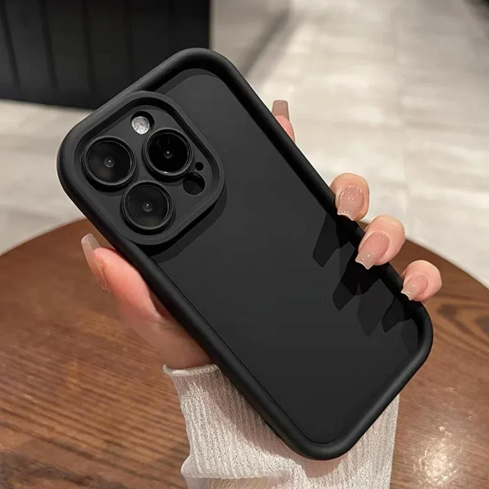Funda de silicona de Color caramelo de lujo para iPhone, 11, 13, 12, 14, 15, 16 Pro Max, 15 Pro, XS, XR, XS Max, 7, 8, 14 PLUS, SE 2022, cubierta a prueba de golpes