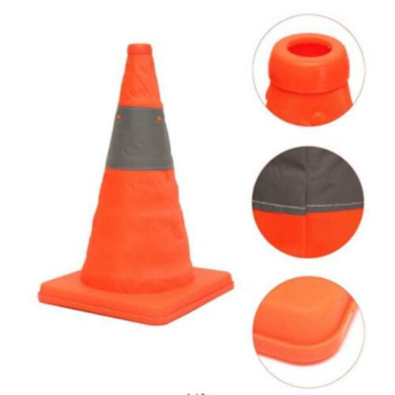 Foldable Traffic Cones Parking Cones Safety Cone With Reflective Stripe Collapsible Traffic Cones Road Cone
