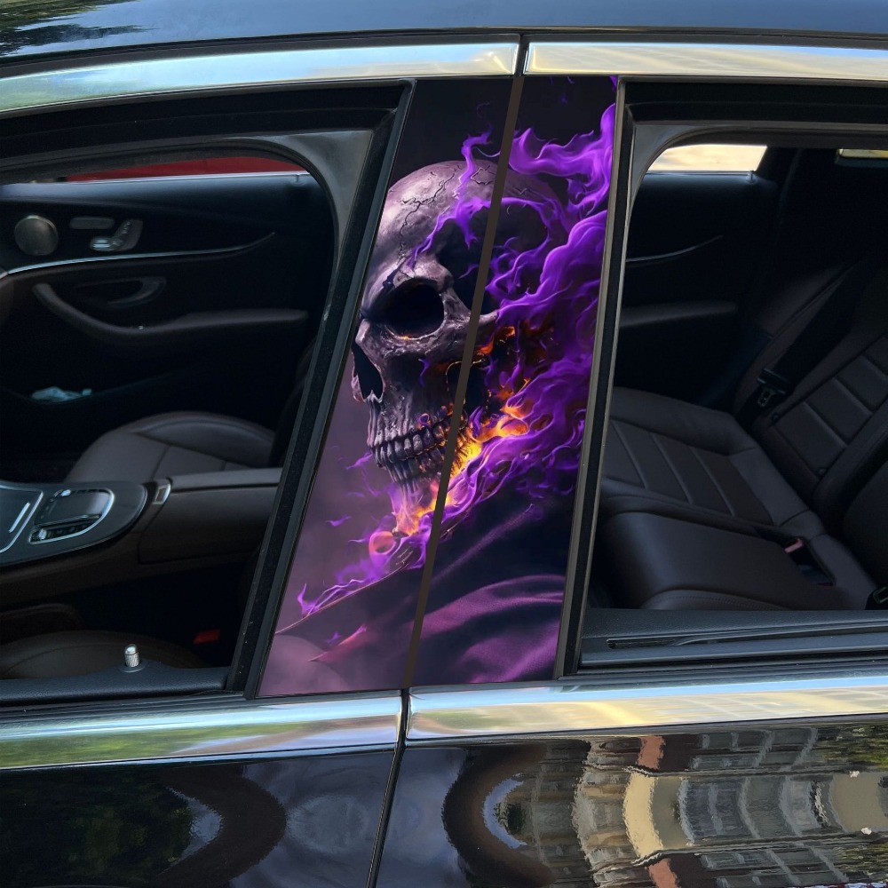 1PC Honeycomb Geometric Car Stickers Auto B Pillar C Pillar Waterproof Vehicle Center Column Decor Cover Scratch DIY PET Decals