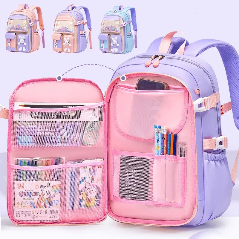 2023 小学校女子通学かわいい軽量子供バッグ防水バッグカラフルな旅行バックパック Mochilas ギフト