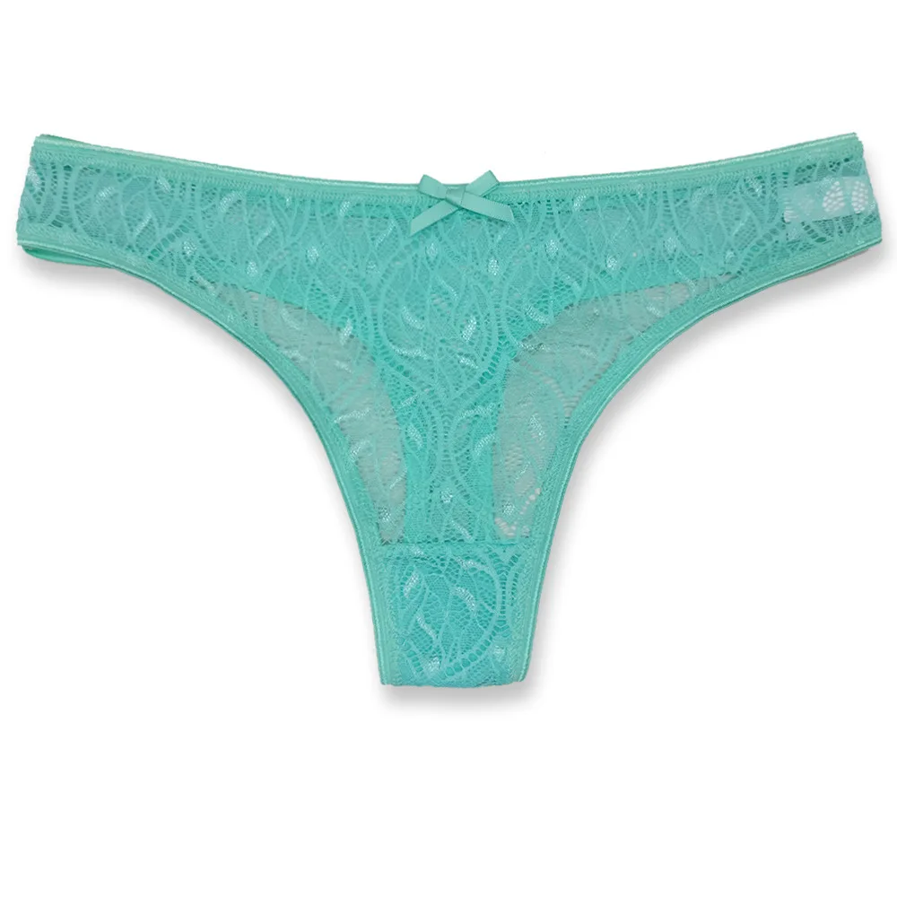 Nuevos calzoncillos sexis de encaje para mujer, bragas de algodón suave, bragas de Color sólido para niñas, bragas transpirables, lencería, ropa interior femenina, Tanga