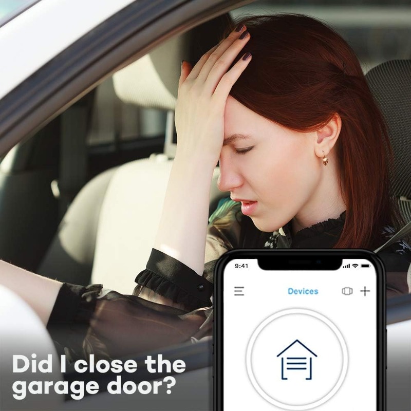 Smart Garage Door Opener - myQ Smartphone Controlled - Chain Drive, Wireless Keypad Included