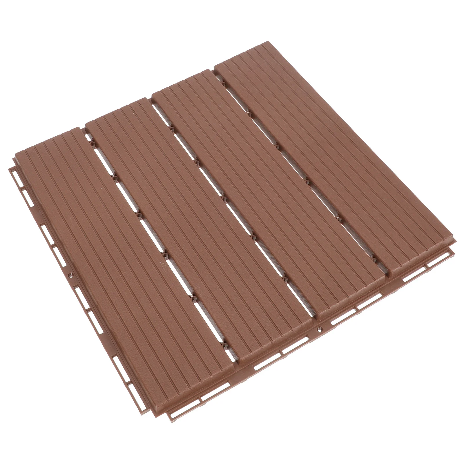 Waterproof Wood-Plastic Floor Durable Outdoor Garden Splicing Balcony Matching Floor Corrosion Prevention Long-Lasting Use