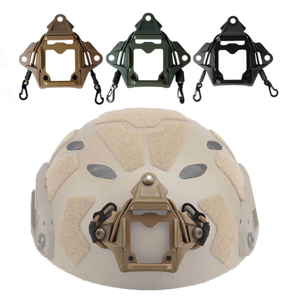 BOOIU Тактический шлем, кожух NVG, адаптер для крепления с веревкой-крючком, кронштейн для шлема из алюминиевого сплава, аксессуары для шлема FAST