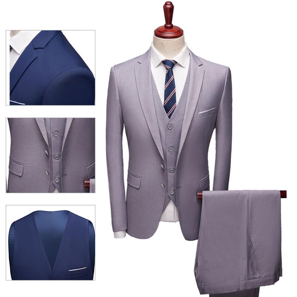 Great Men Anzug Taschen Slim Fit Abend anzug trennt 3 Stück Set plus Größe formellen Anzug für Bräutigam