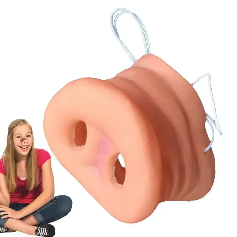 Divertida máscara de látex con forma de musgo de cerdo, nariz de cerdo falsa, regalos de recuerdo de Halloween para niños y adultos, accesorios de fiesta de disfraces, decoración de fiesta