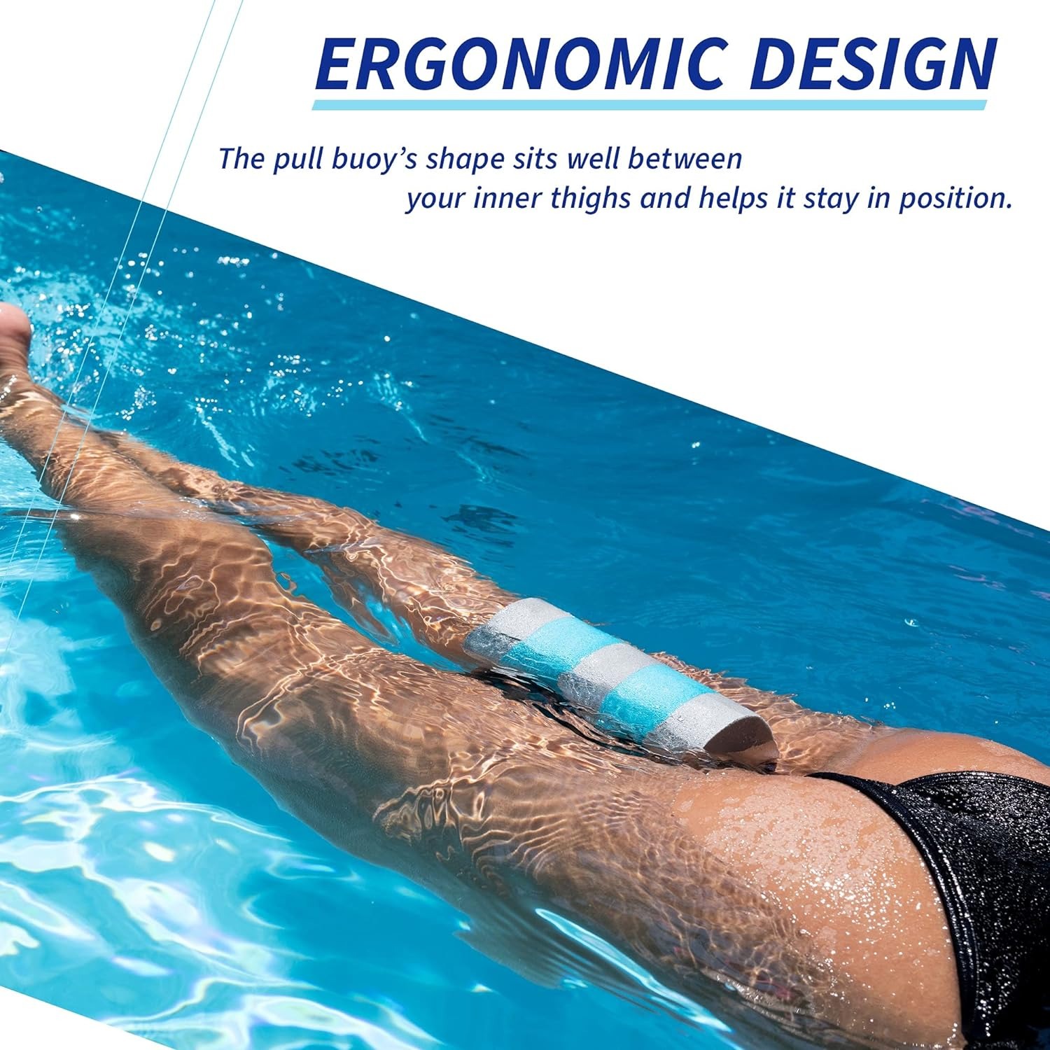 Figure-Eight Shaped Pull Buoy EVA 5-Layer Leg Float Aids Swimmer Legs Float for Swimming Pool Training Adults and Beginners