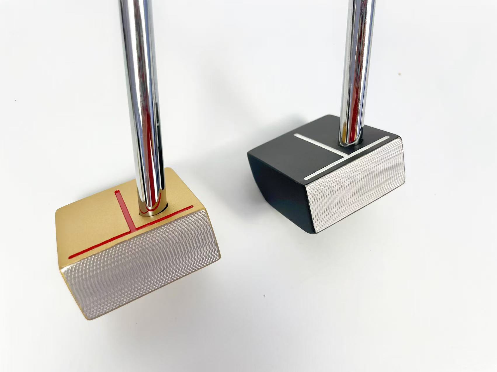 Putter de Golf para practicar, nuevo diseño, Putter de Golf pequeño dorado/negro con cubierta para la cabeza, palos de Golf, ayuda para practicar, 2024