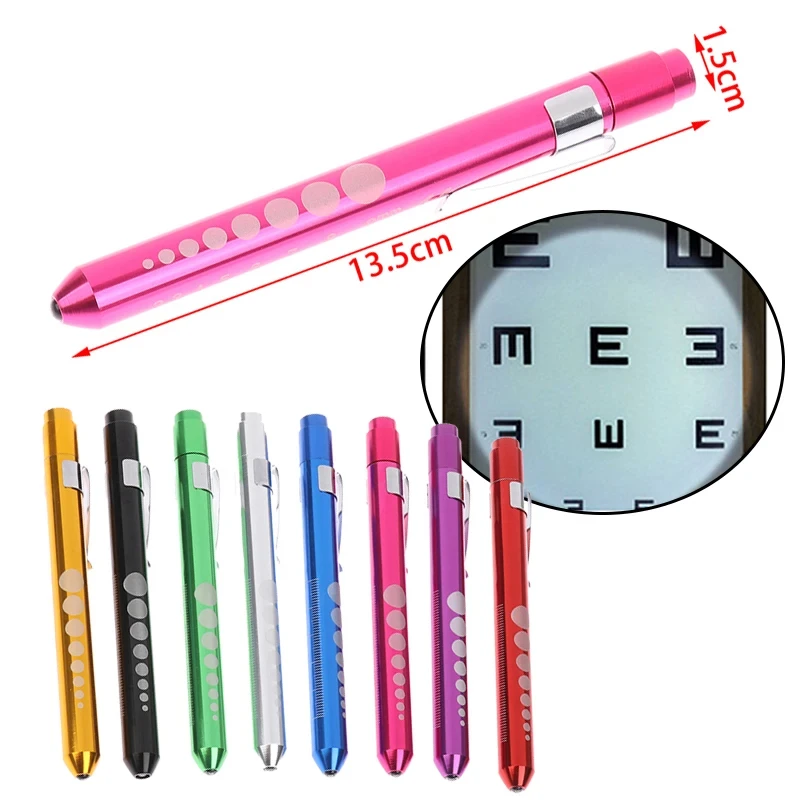 1pc LED Taschenlampe Arbeits licht Erste-Hilfe-Stift Licht Taschenlampe Pupillen lehre Messung tragbare medizinische Stift Licht