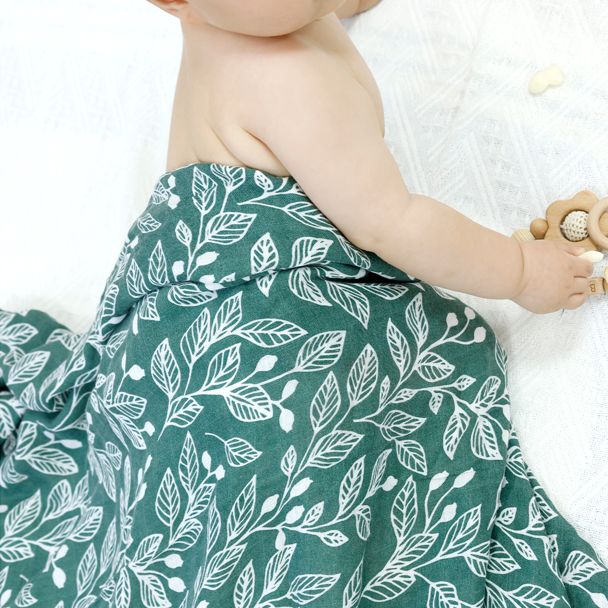 HappyFlute bébé mousseline Swaddle 100% coton été doux mignon imprimé bébé couverture 120*110 CM