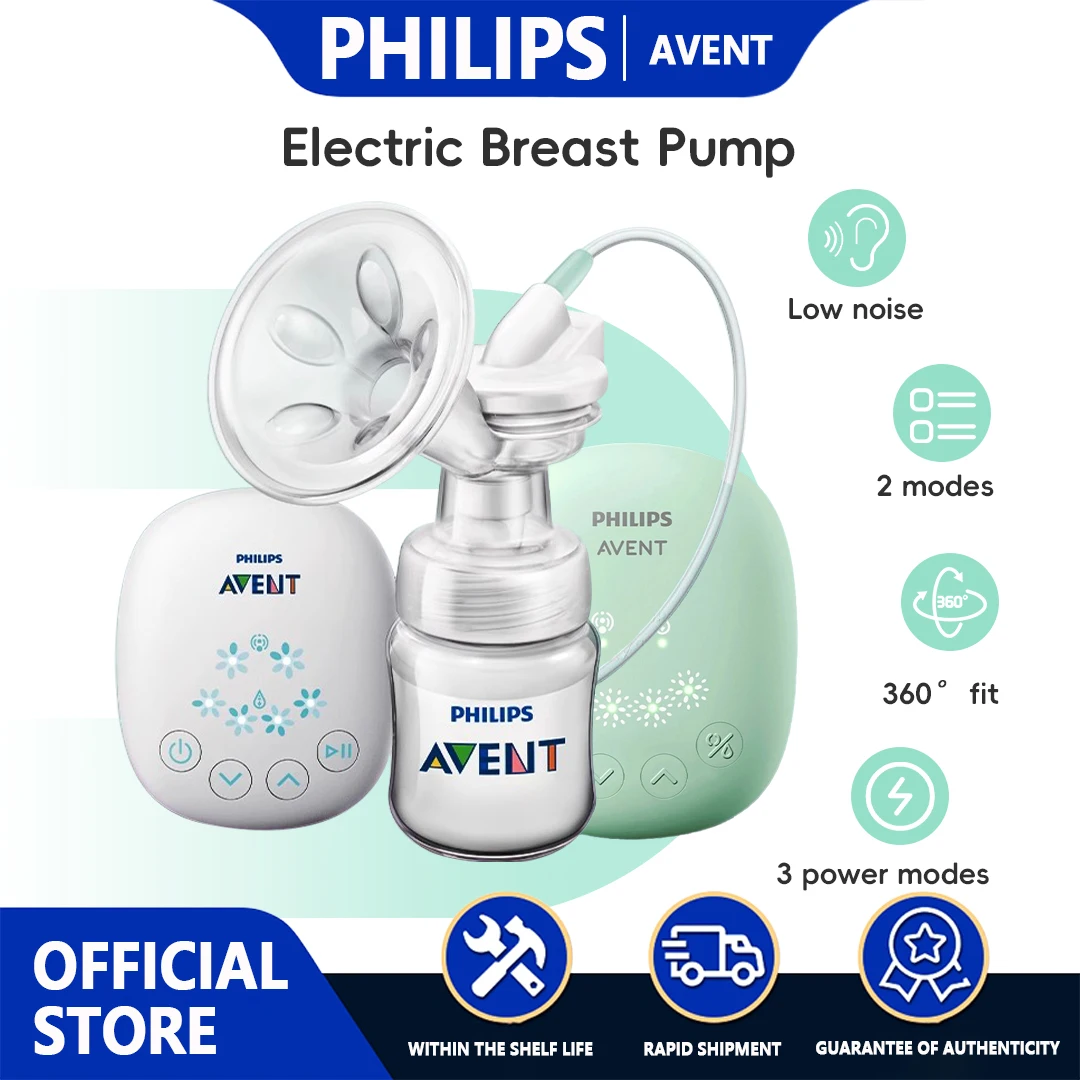 PHILIPS AVENT Электрический молокоотсос, 2 режима, перезаряжаемый через USB, бесшумный портативный молокоотсос, автоматический дояр, портативный молокоотсос