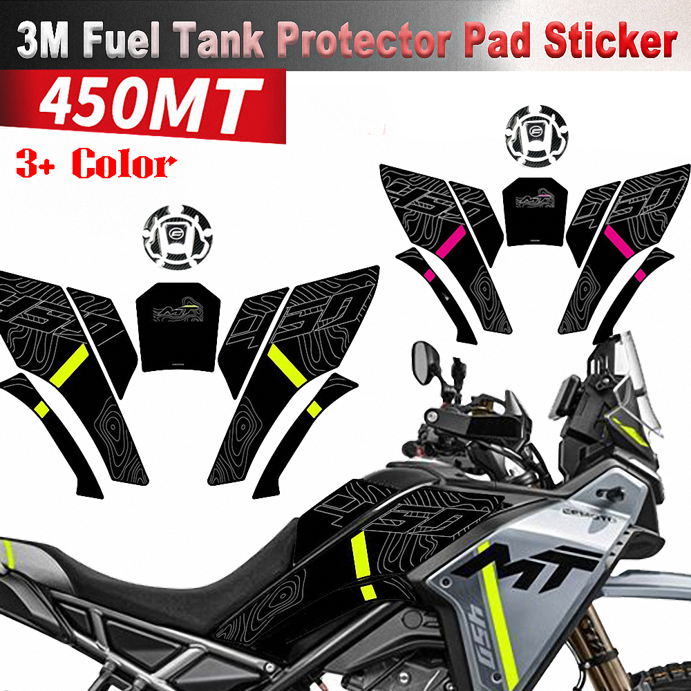 For CFMOTO 450MT Tank Pad Fuel Covers Protector Stickers Motorcycle Accesories Reflective Decals CF MOTO MOTOS MT450 MT 450 2024