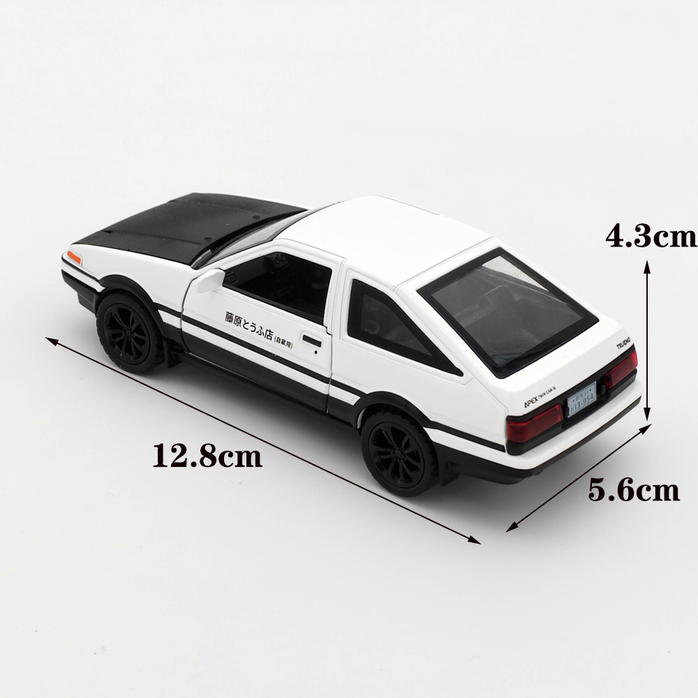 1:36 inicial d ae86 liga modelos de carro brinquedos metal diecast inicial d requintado acabamento carro com puxar para trás brinquedos para crianças presentes