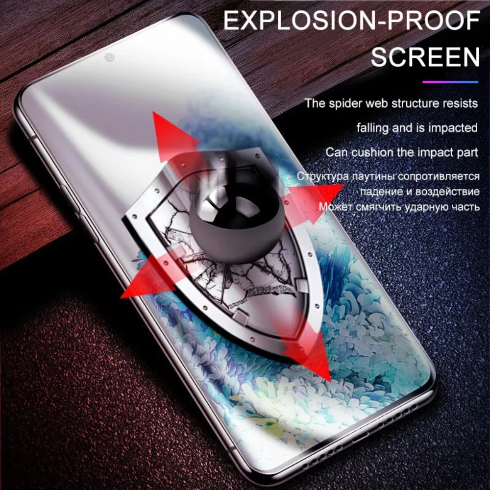 NNBILI 4 stuks Hydrogel Film Voor Samsung Galaxy S24 S23 S22 S21 S20 Ultra Plus Screen Protector Voor Samsung S25 Ultra S20 S21 FE
