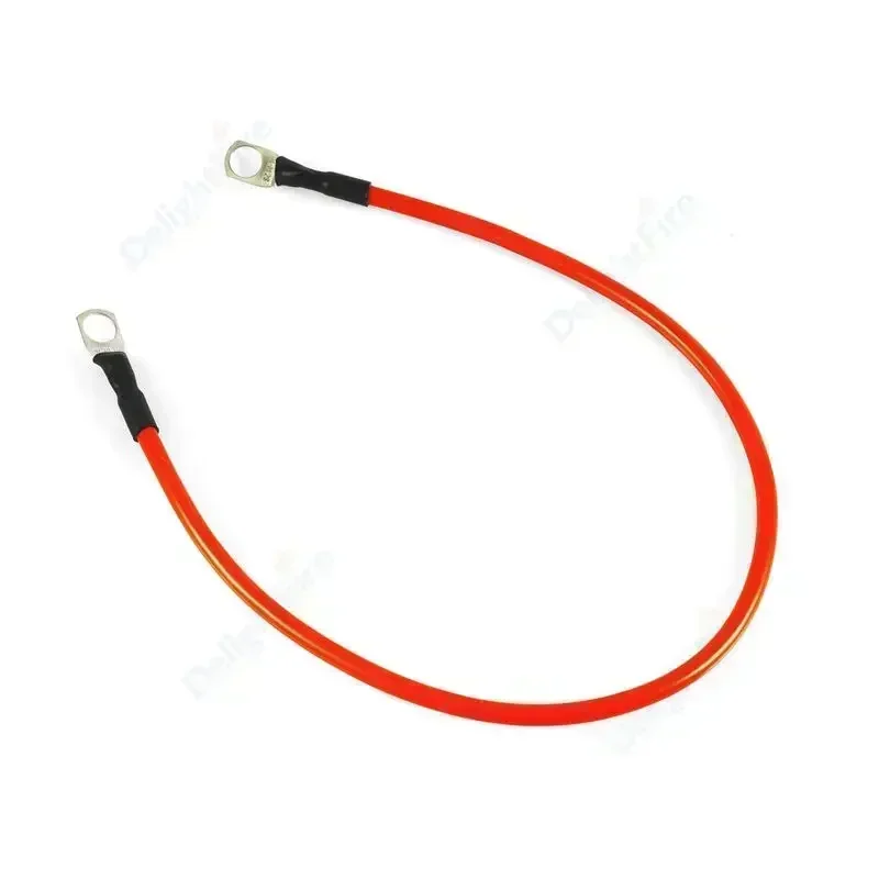 Soft Car Battery Silicone Cable with M6 M8 M10 Lug Red Black 8 6 4 3 0 AWG Electrical Wire for Auto RV Solar Panel Inverter UPS