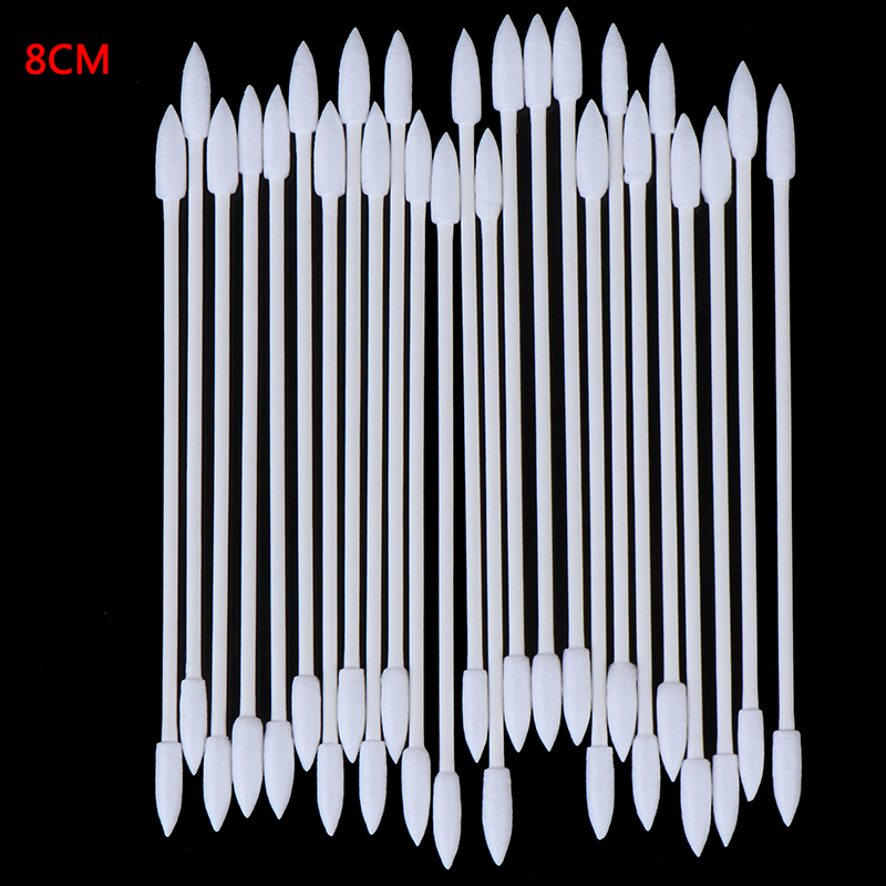 50 Uds. Hisopo de limpieza desechable sin polvo, palo de algodón para AirPods, auriculares, accesorios de puerto de carga de teléfono