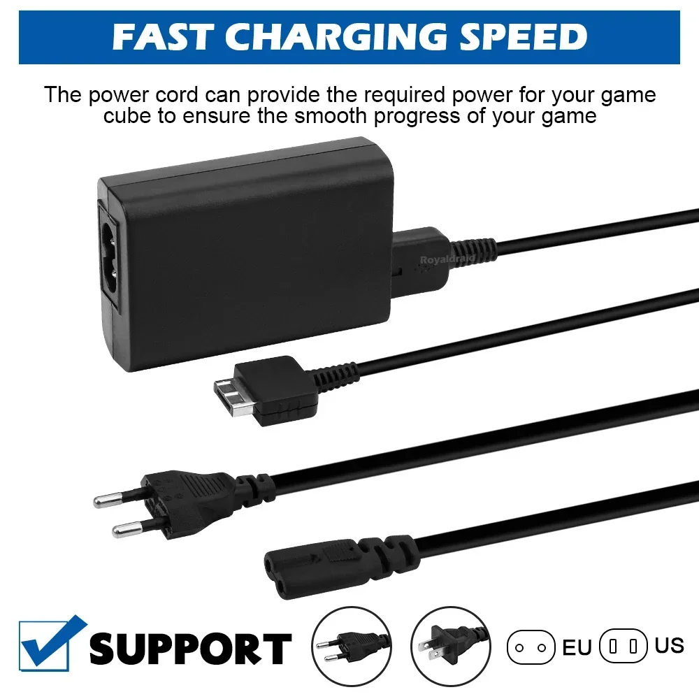 Ładowarka ścienna EU/US Plug Home Zasilacz sieciowy Przewód zasilający do Sony PSP/PSV Host ACCU PSP1000/2000/3000 Źródło zasilania i gra