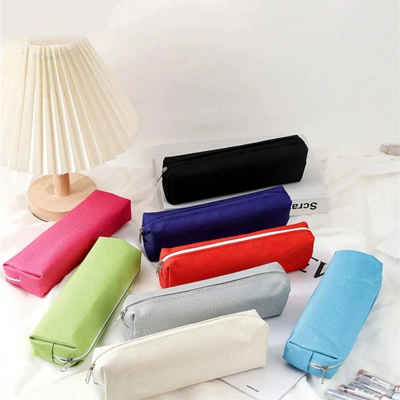 Astuccio semplice Materiale scolastico Astucci Estuche Escolar Tinta unita Cancelleria scolastica Kalemlik Trousse Astuccio per matite-LJX