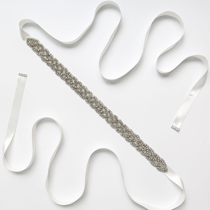 Luxe Dames Riem Kristallen Riem Trouwjurk Accessoires Strass Bruid Riem, Bruiloft Feest Prom Jurk Applique Benodigdheden