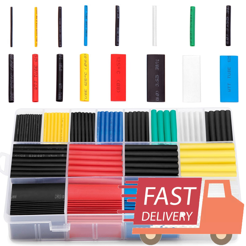 Kit de Tubo de funda termorretráctil, conexión eléctrica de Cable, envoltura de Cable, protección de Cable, aislamiento de envoltura de Tubo termorresistente