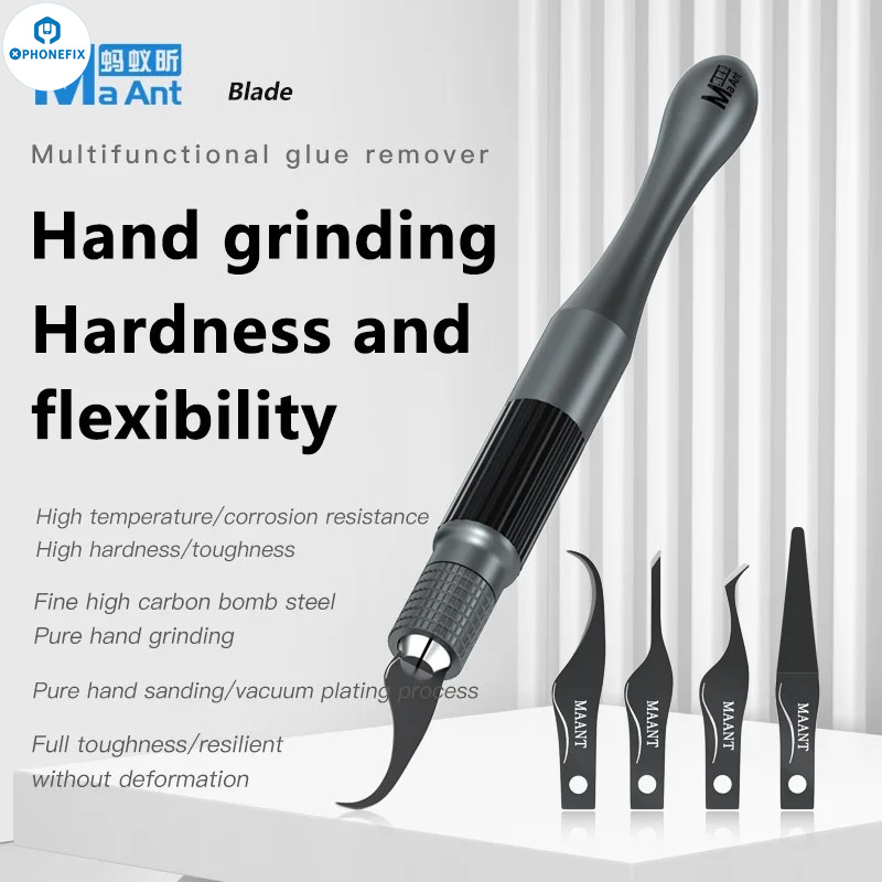 Maant Hand Polished Elastic Blade Professional Glue Removal Knife IC Pad Cleaning Brush BGA IC CHIP Edge Adhesive Removal Tools