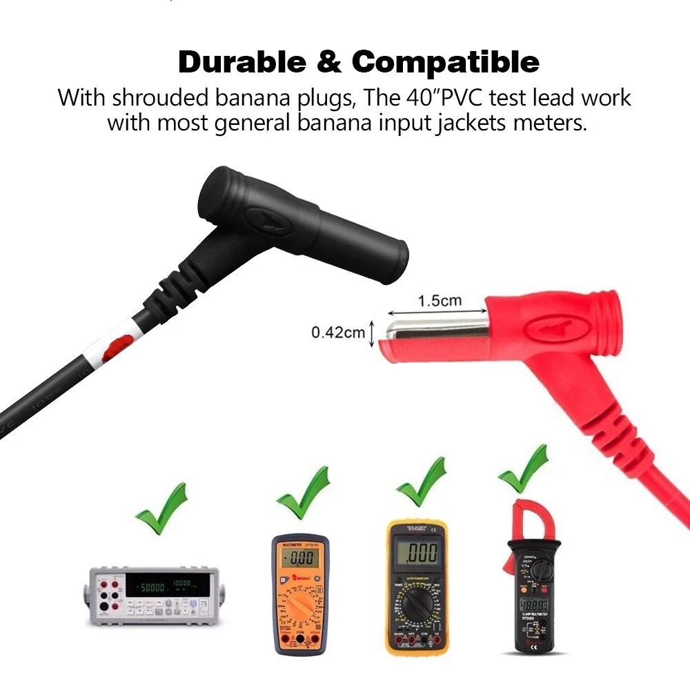 หัววัดตะกั่วแบบปากกาสาย20A Probe Multimeter อเนกประสงค์1000V ตัวชี้วัดแบบมัลติมิเตอร์แบบดิจิทัลมัลติมิเตอร์