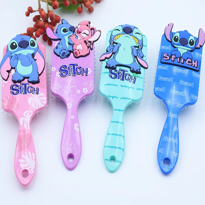 Disney Animation Lilo & Stitch Comb Series Cartoon Stitch Cuscino d'aria periferico Pettine per massaggio Pettine per studenti per bambini