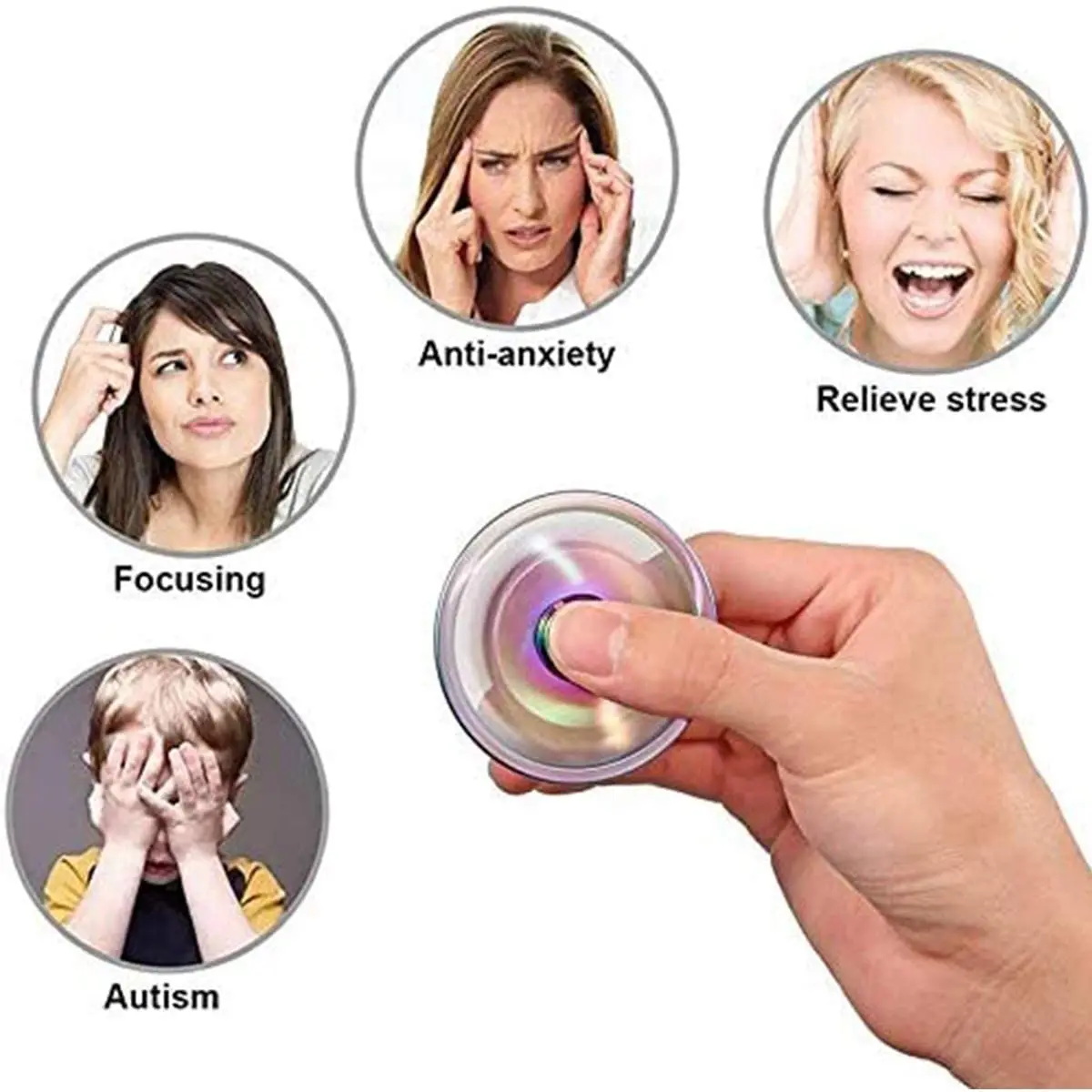 Cánh Rồng Mắt Trí Fidget Spinner Hand Spinner Kim Loại Tiếng Ồn Thấp Cao Tốc Độ Tập Trung Đồ Chơi Với Thép Không Gỉ Tự Bôi Trơn chịu Lực