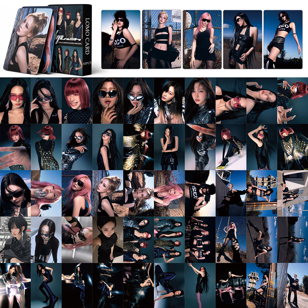 55 ピース/セット Kpop 新アルバムロモカード HD フォトカード女の子フォトカードコレクションファンギフト