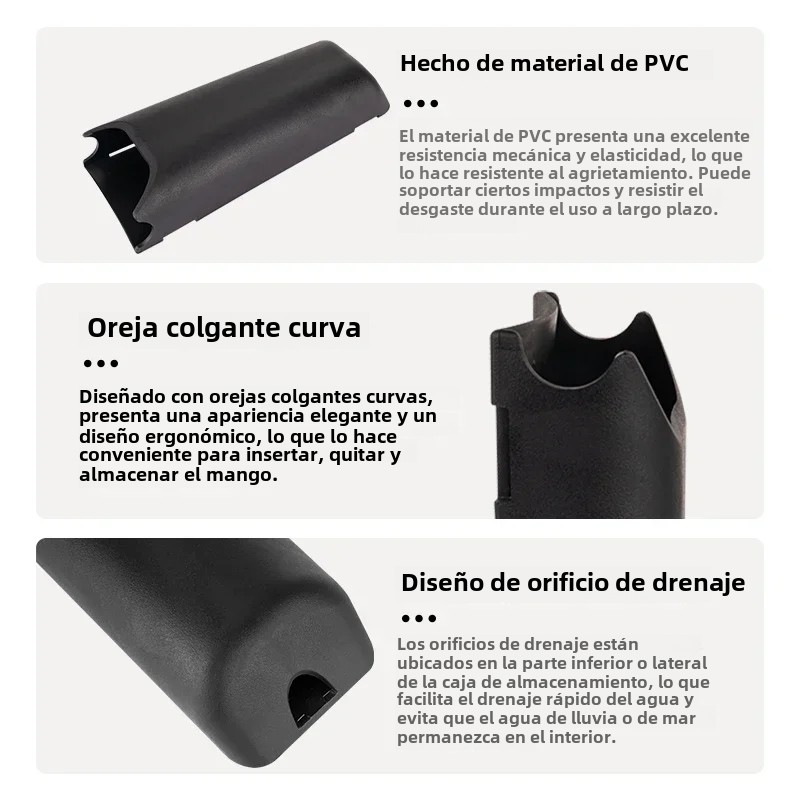 Bolsillo duradero para manija de cabrestante: soporte de almacenamiento compacto para manijas de cabrestante de velero y y yate, accesorio marino de fácil instalación