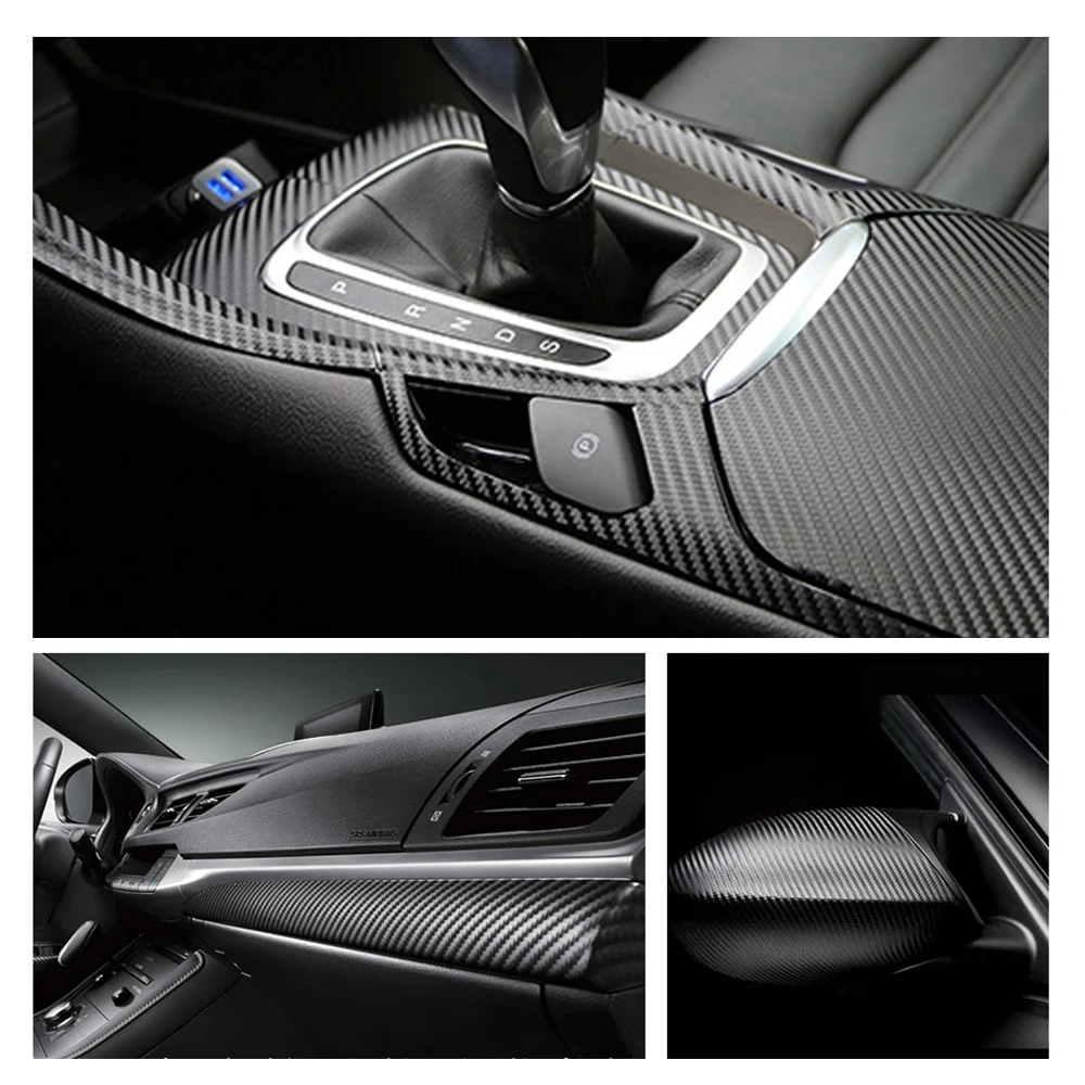 車 3D カーボンファイバーフィルム車の自己粘着防水保護ステッカー自動車オートバイ装飾フィルムアクセサリー