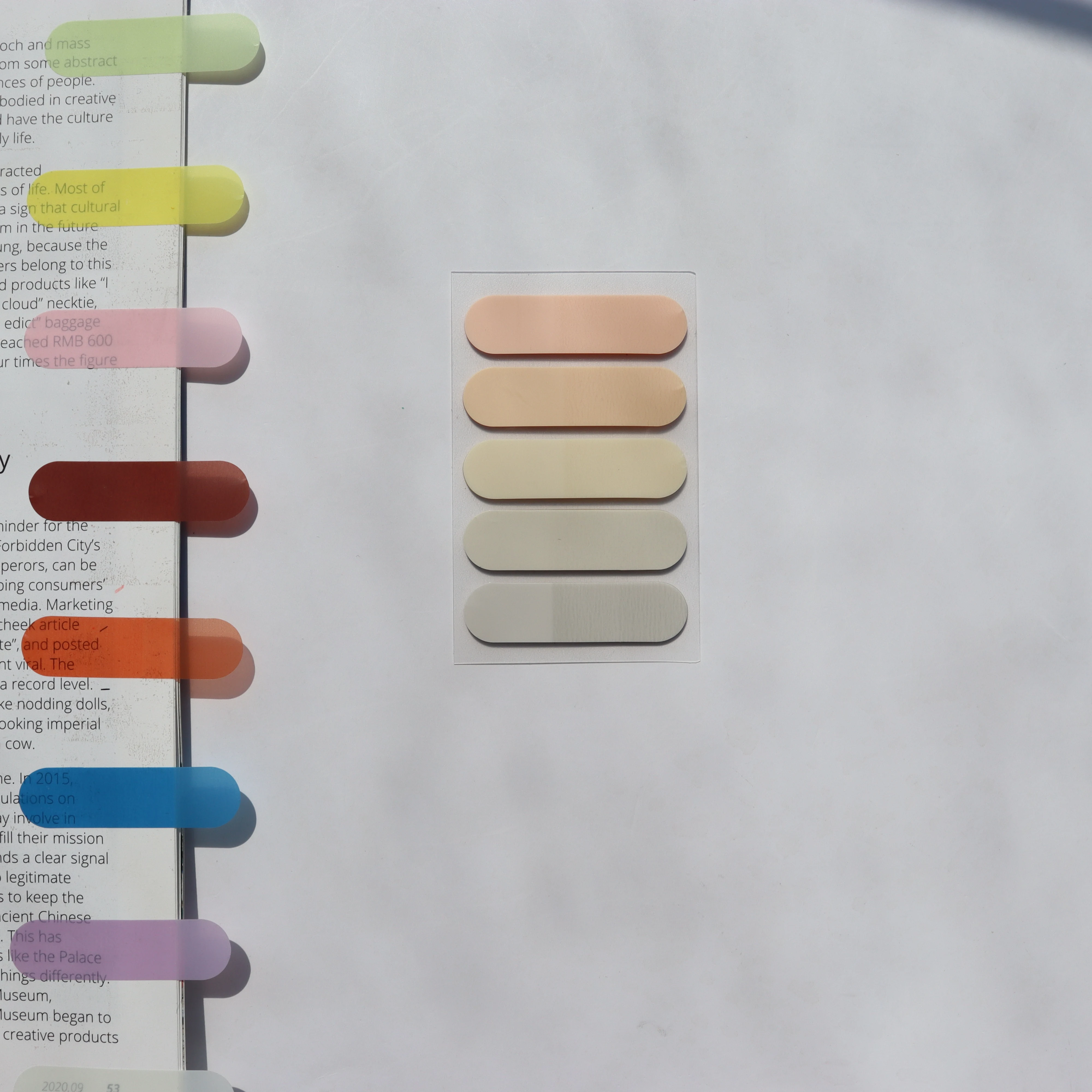 100 Sheets Transparent Sticky Notes Self-Adhesive BookMarker Annotation Reading Book Clear Tab Kawaii Cute Stationery