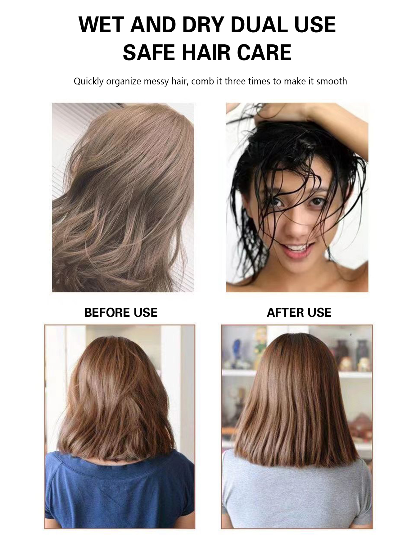 Peine con cojín de aire, peine para el cabello enredado, cepillo para el cabello, masaje antiestático, cepillos para el cabello rizado húmedo, herramienta de estilismo para peluquero