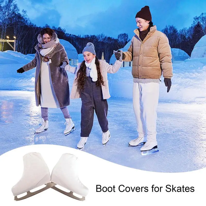 Ice Skate Boot Covers Protection Cover Outdoor Skating Accessory Boot Protector Figure Skating Easy-On Boot Cover Portable