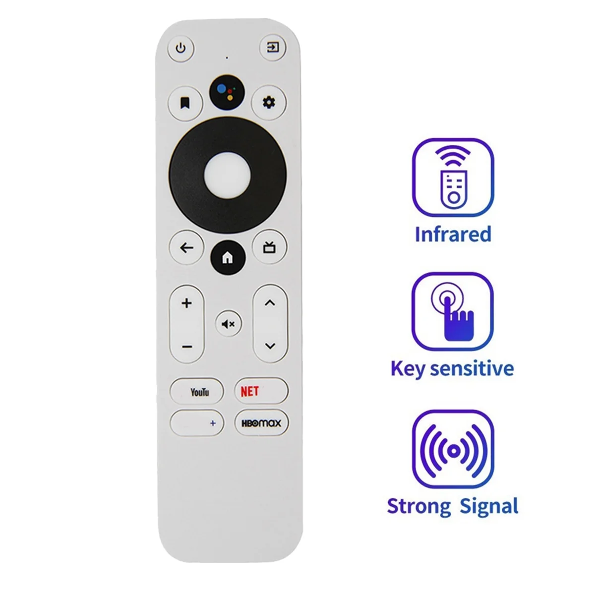 Newest Replace Voice Remote Control for MECOOL KM2 KM2 PLUS ONN Android 4K UHD TV Box Bluetooth Voice Remote White