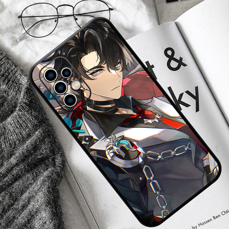 Caso do telefone do impacto de Genshin para samsung galaxy a54 53 52 51 f52 a71 note20 ultra s23 m30 m21