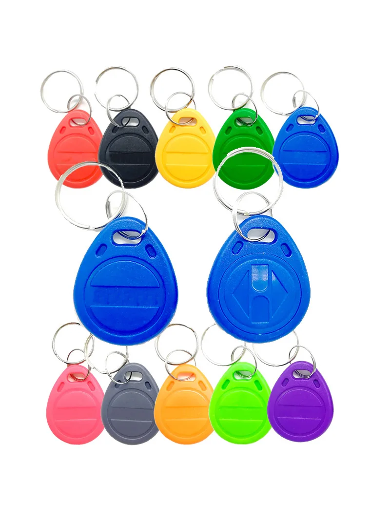 50 Uds T5577 regrabable 125KHz RFID llavero EM4305 copia grabable reescritura etiqueta RFID duplicada ficha de proximidad Keyfobs puede copiar tarjeta
