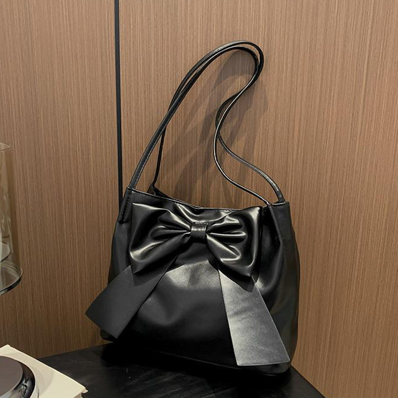 Новая модная вместительная сумка-тоут с бантом и подмышками