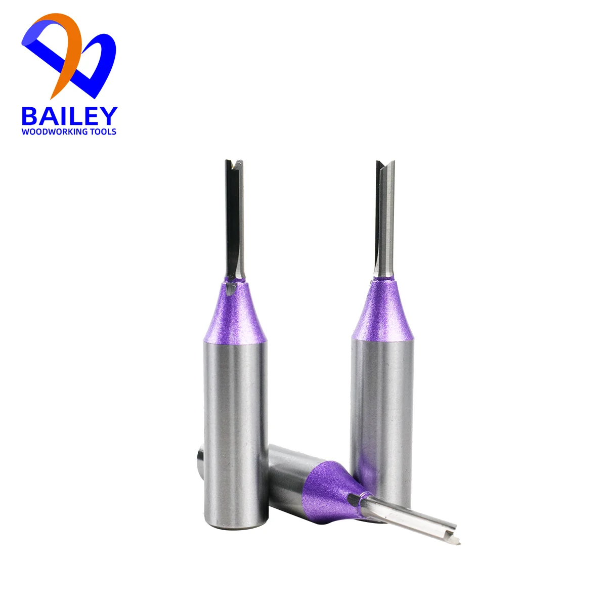BAILEY 5PCS 4/4.5mm Shank Straight Bit Carbide Cutter CNC Milling Tool Engraving Bit Milling Cutter Woodworking Tool
