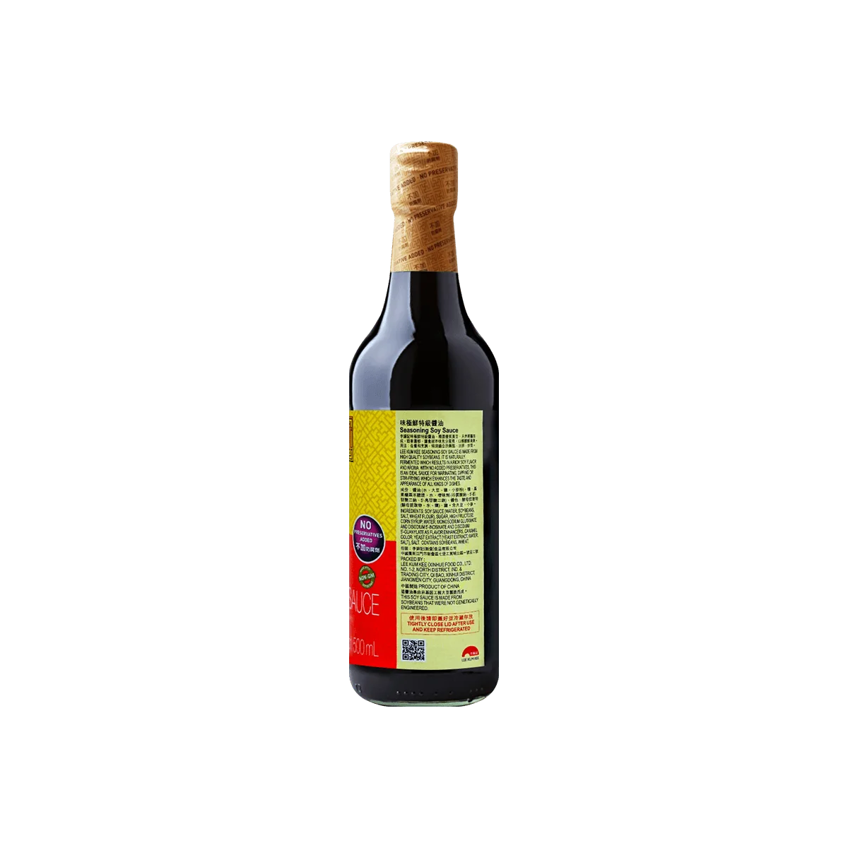 [6 Packs] LEE KUM KEE Soy Sauce - 500ml x 6 Bottles - No Preservatives - Authentic Chinese Seasoning